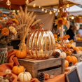 thumbnail image 6 of Fall Mercury Glass Light up Pumpkin Decor Fall Decoration for Home Thanksgiving Lamps for Festive Decoration Halloween Decorations Starry Night Pumpkins Tabletop Centerpiece Fall Home Decor, 6 of 7