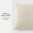 thumbnail image 2 of Noble Linens Decor Throw Pillow in Seed Stitch Knit Fabric, 2 of 8