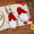 thumbnail image 2 of Christmas Gnomes Knife and fork Holder - Cute Utensil Christmas Decor for Dining, Christmas Decorations for Cutlery, 2 of 6
