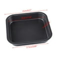 thumbnail image 4 of Non Stick Pizza Pan Bakeware Carbon Steel Square Deep Plate Tray Bread Cake Mold Baking Tools, 4 of 15