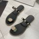 thumbnail image 1 of Sandalias de verano para mujer, sandalias de piña para mujer, chanclas con punta de Clip, zapatillas informales bohemias, zapatos de playa Wmkox8yii  ytu4974, 1 of 3