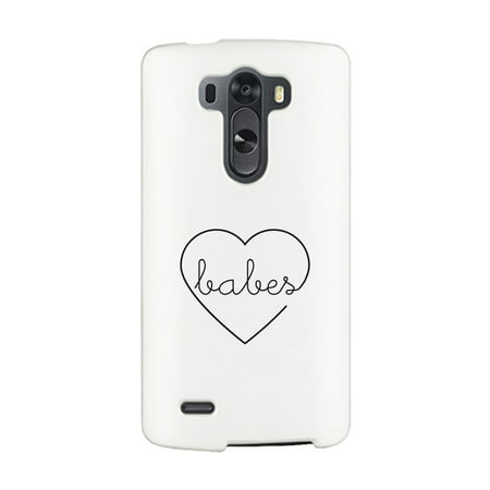 Best Babes-Right White LG G3 Phone Cover Cute Best Friend (Simms G3 Waders Best Price)