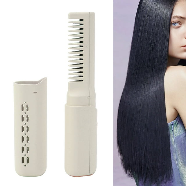 Mini Lisseur de Cheveux Rechargeable, 3 Températures Réglables, 2000mAh, Anti-Brûlure, Type C Sans Fil, Tous Types de Cheveux avec Batterie Grande Capacité, Chauffage Rapide Économe en Énergie