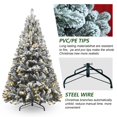thumbnail image 3 of 2.7/ 2.4/ 2.3/ 2.1/1.8/1.5/1.2m Large Snow Flock Christmas Tree PVC Cedar Trees with LED 2024 New Year Christmas Home Decoration, 3 of 4