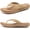 Beige, variant on Womens Flip Flops Ladies Yoga Mat Comfortable Walking Thong Sandals With Plantar Fasciitis Arch Support Slip On Indoor Outdoor For Summer