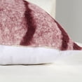 thumbnail image 4 of Home Soft Things Plush Striped Faux Fur Pillow Covers, Set of 2, 20"x20", Finch Stripe-Woodrose, 4 of 6