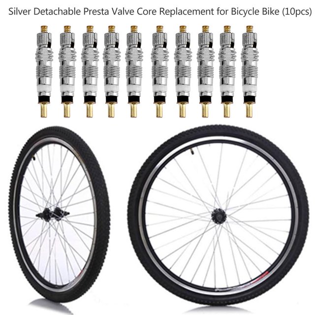 núcleo de válvula Reemplazo de núcleo de válvula Presta desmontable plateado para bicicletas MTB/bicicletas de carretera FLhrweasw Nuevo
