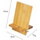 thumbnail image 2 of Soporte perezoso de madera Ormromra para teléfono móvil con orificio lineal de bambú, 2 of 5