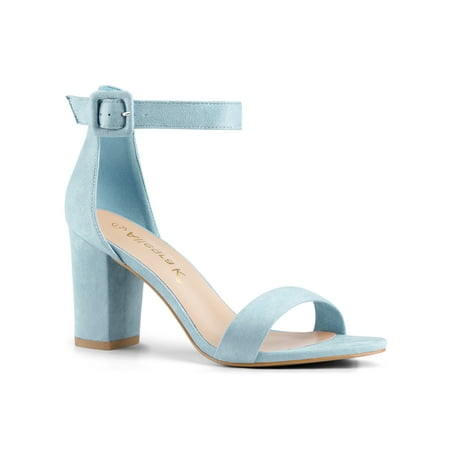 

Allegra K Women s Sandals High Heels Chunky Heels Ankle Strap Sandals