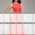 thumbnail image 4 of ZEHJUHAN Women's Retro Polka Dot Swing 1950s Inspired Sleeveless A-Line Cocktail Dress for Summer Parties Red，S, 4 of 9