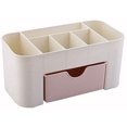 thumbnail image 2 of Caja de almacenamiento de cosméticos de escritorio, caja de almacenamiento de joyería multifuncional multiespacio para el hogar con cajón, 2 of 5