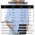 thumbnail image 2 of Bbyeadc 3/4 Length Sleeve Button Up Shirts for Women Round Neck Tee Solid Color Lightweight Top Fashion Loose Summer Spring T-Shirt,Blue(XL), 2 of 5