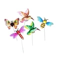 thumbnail image 3 of 5 estacas de mariposa de colibrí, , , arte de metal de 15 pulgadas, coloridos adornos de patio para patio, interior, jarrones, patio de Sunnimix Estacas de libélula, 3 of 8