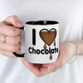 thumbnail image 3 of CafePress - I Love Heart Chocolate Lover Mug - 11 oz Ceramic Mug - Novelty Coffee Tea Cup, 3 of 3
