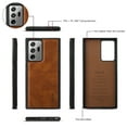 thumbnail image 4 of Wallet Case For Samsung Galaxy Note 20 Ultra, Drop Protection Magnetic Zip Pocket 13 Card Slots+2 Cash Pockets Retro Leather Crossbody Phone Case For Samsung Galaxy Note 20 Ultra,Brown, 4 of 12