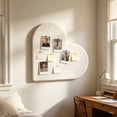 thumbnail image 6 of Fabric Memo Bulletin Board - 15.7 x 15.7 Inch Heart-Shaped Fabric Photo Board, for Wall to Display Photo Collages, Pictures, Ideal for Bedrooms, Living Room, and Other Spaces, 6 of 6