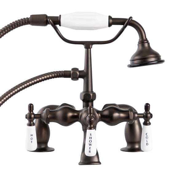 Mason Hill Collection Deck Mount Traditional Tub Faucet with Handshower