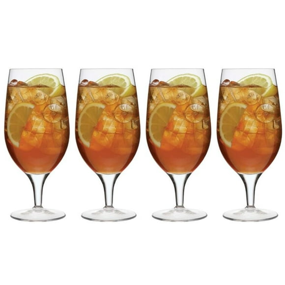 Luigi Bormioli Michelangelo Masterpiece 19.25 oz All Purpose Glasses - Sparkx Ultra-Clear Crystal Glass, Lead-Free, Durable Titanium Reinforced Stems