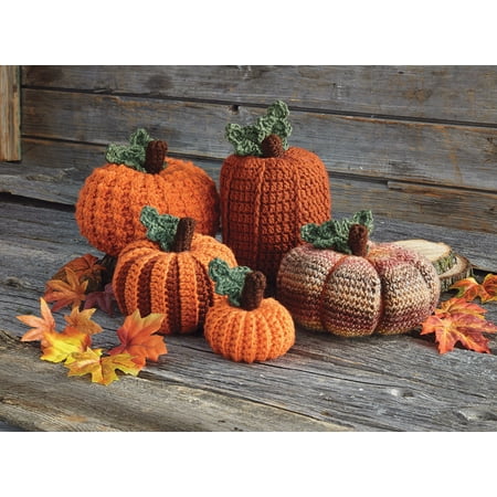 - Mary Maxim Picking A Pumpkin Crochet Kit Yarn