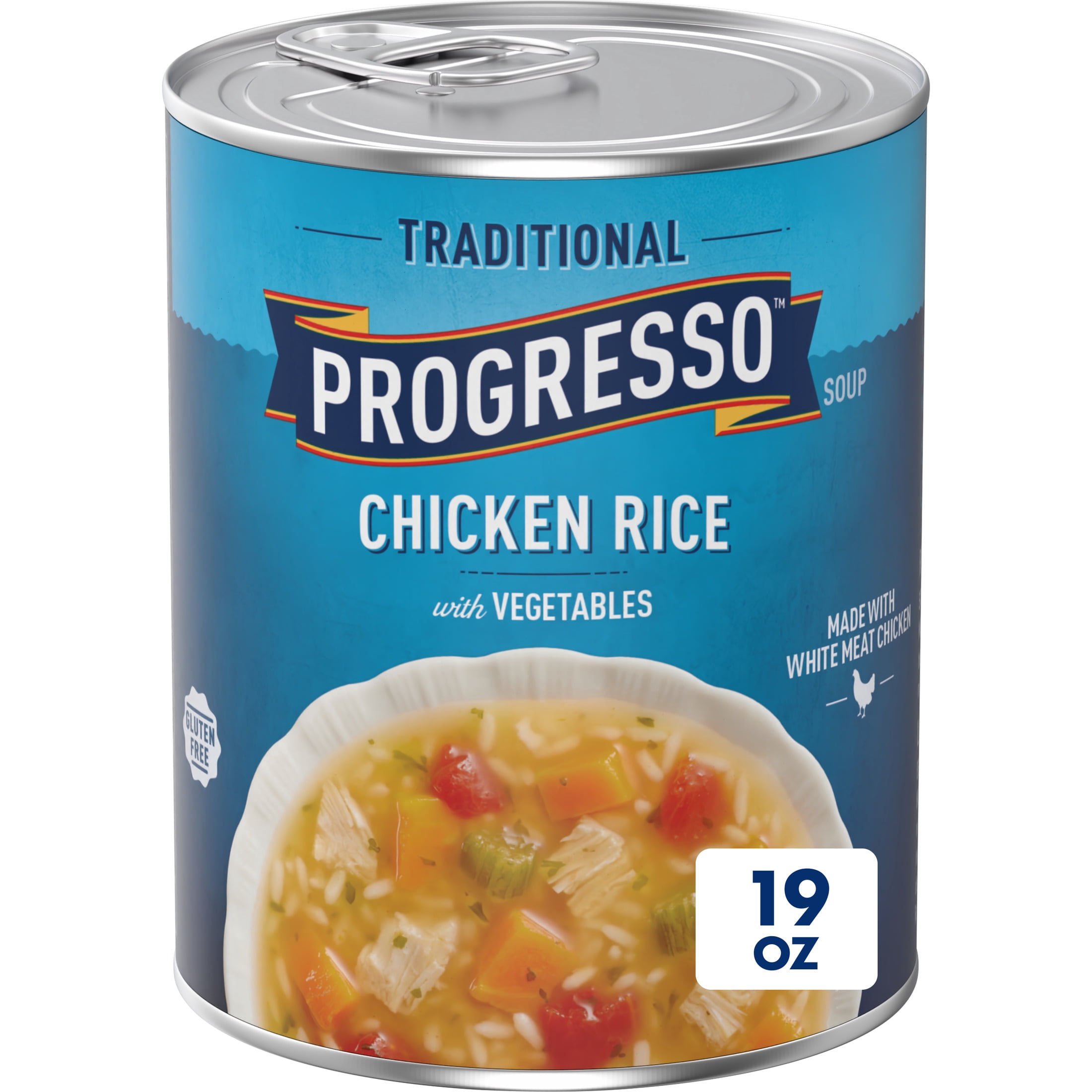 (2 pack) Progresso Traditional, Chicken Rice with Vegetables Canned Soup, 19 oz.