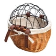thumbnail image 3 of koolsoo Bike Basket Storage Basket Woven Pet Carrier Front Basket for Riding Light Brown, 3 of 9