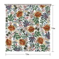 thumbnail image 5 of Waterproof Beautiful Colorful Floral Shower Curtain 72x72 Inch Boho Style Polyester Unique Shower Curtain for Bathroom Hotel Home Decor with 12 Plastic Hooks, 5 of 5