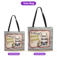 thumbnail image 5 of Welcome Manx Back to School Vintage Retro All Over Print 3D Canvas Tote Bag Cat Lover Kitten Owner Gifts Reusable Handbag - 02012, 5 of 5