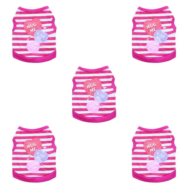 Greeniant Ropa Chaleco de verano Disfraces con estampado de letras Chaqueta elástica redonda Accesorios Perros pequeños Chihuahua rosa M Type2 NO2