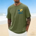 thumbnail image 2 of HONHUZH Mens Summer Tops 2026 Crew Neck Graphic T Shirts Cotton Shirts Short Sleeve Casual T Shirts Lightweight Summer Basic Tees, 2 of 5