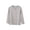 Khaki, variant on FAIWAD Girls Crew Neck Tops Long Sleeve Button up Shirts Basic Layering Top for Everyday Wear