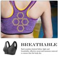 thumbnail image 2 of Tank Top Soft Lightweight Shock Resistance Comfortable Chest Binder Smooth Fixed Straps Breast Binders Running Sports Grey, 2 of 7