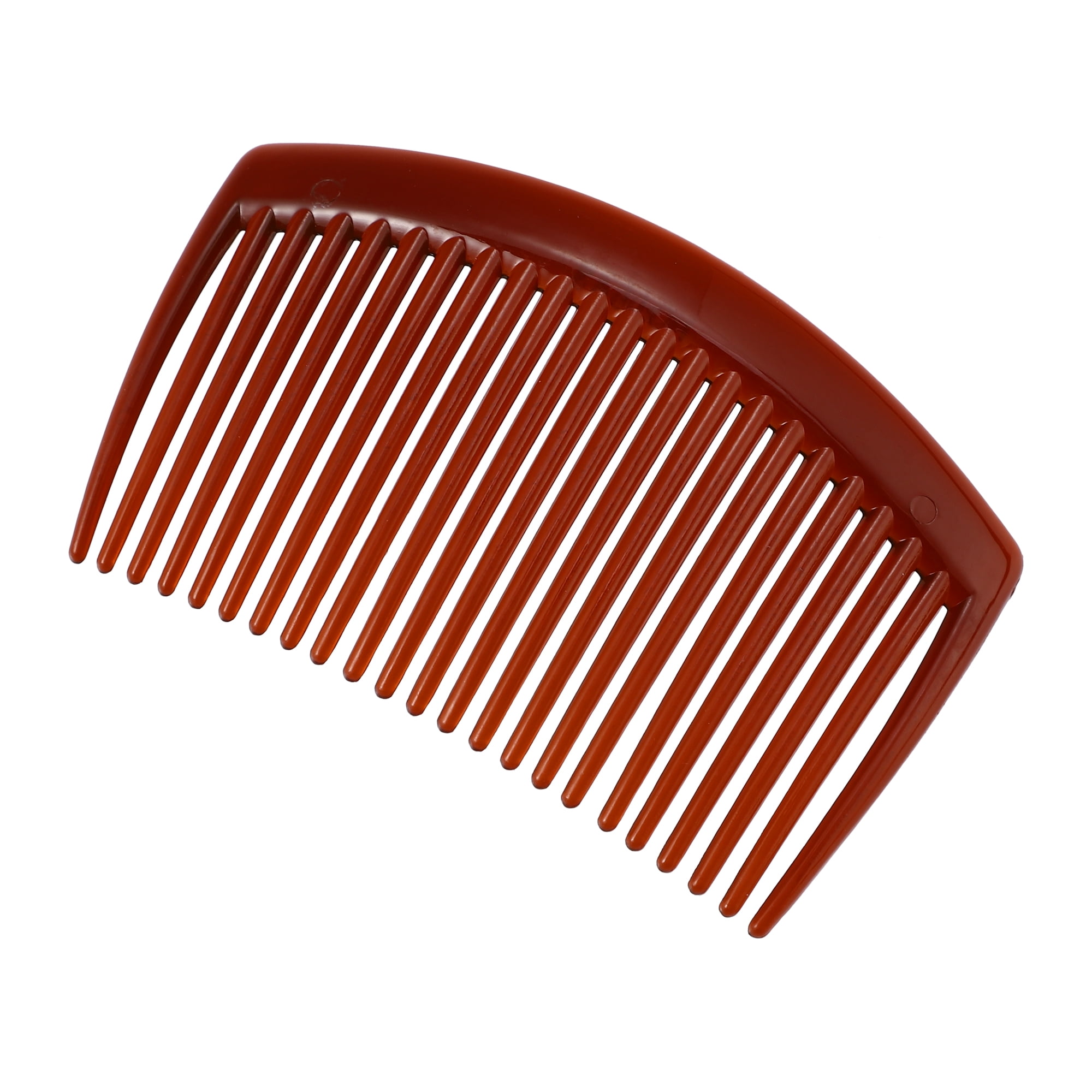 Unique Bargains 8 Pcs Classic Side Clip Hair Comb Teeth Hair Combs 3" Plastic Brown