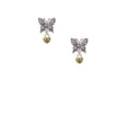 thumbnail image 2 of Delight Jewelry Goldtone Mini Scroll Heart Silvertone Antiqued Butterfly Post Earrings, 2 of 4