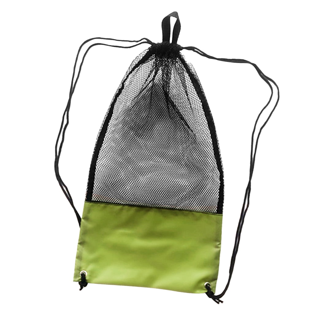 Mesh Gear Bag Carry Storage Backpack for Scuba Diving Snorkeling Swimming 