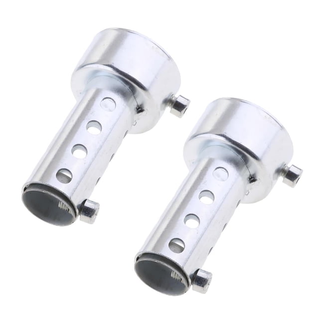2 X Silenciador De Silenciador Extraíble Ajuste De Metal De 3 Pulgadas Para Tubos De De Motocicleta (deflector De Diámetro Exter Cola Silenciador de escape