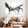 thumbnail image 2 of Elephant Stock Golden Precipice Ii Wall Art - Horizontal Multi Panel Canvas - Living Room Wall Decor - Abstract Multi Panel - Black And Gray Decor By Jennifer Goldberger - 65" x 42", 2 of 8