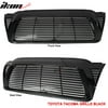 Ikon Motorsports Grille - Fits 05-11 Toyota Tacoma Front Hood Grill Grille Unpainted Black - ABS