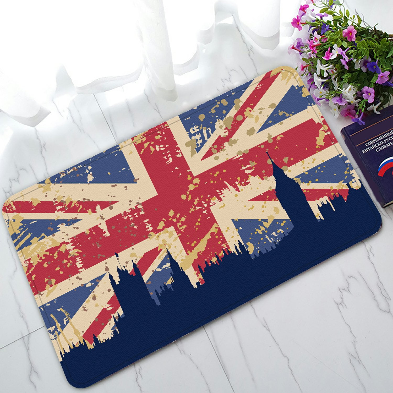 PHFZK Union Jack Flag Doormat, Great Britain's Flag and London