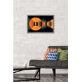 thumbnail image 2 of Abstract - Green and Orange Circles Wall Poster, 14.725" x 22.375", Framed, 2 of 3