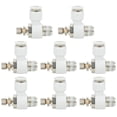thumbnail image 1 of 50Pcs Air Flow Valve SL8??02 Speed Control Throttle Pneumatic Adjustment Connector 8mm x 1/4in, 1 of 8