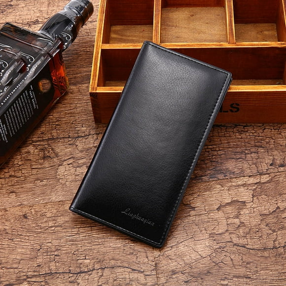 TopLLC Men's Wallets Man Wallet Leather Concise Money Bag Huge Capacity Purse Card A Men Bags