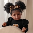 thumbnail image 4 of Muñeca Reborn Babeside, color negro realista, 50 cm, con cuerpo suave, 4 of 7