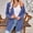 Blue, variant on Women Fall Solid Color Open Front Cardigan Lightweight Long Sleeve Pure Color Slim Fit Cardigan Outerwear With Pockets Maternity Cardigan Sweaters for Women Long Summer Cardigan Women's plus Size