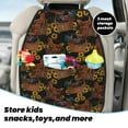 thumbnail image 5 of Naloa Embroidery Chicken Rooster And Sunflowers 2Pcs Anti-Kick Back Seat Cover Kick Mat, Car Seat Protector with 3 Storage Pockets, 5 of 8