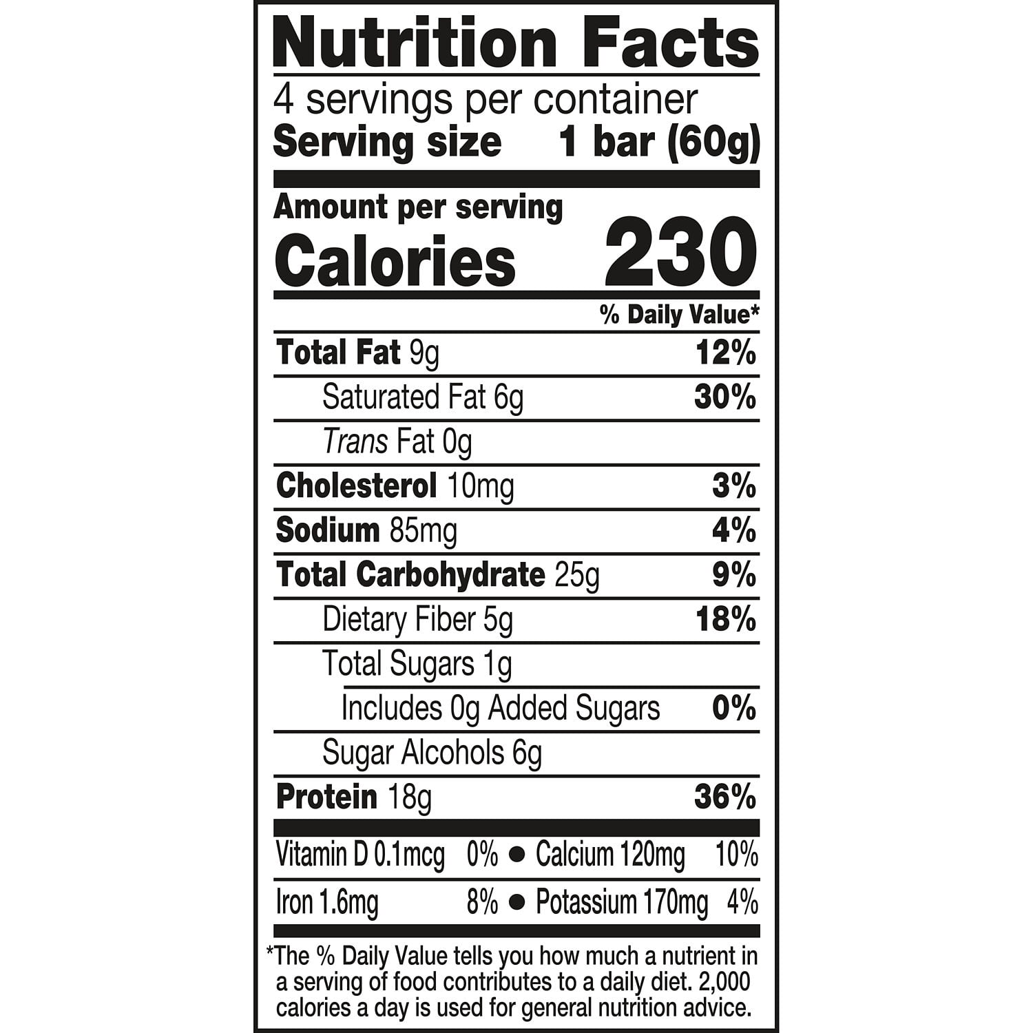 ONE Brands HERSHEY'S Double Chocolate Flavored Protein Bars, 2.12 oz 4 Count Bars