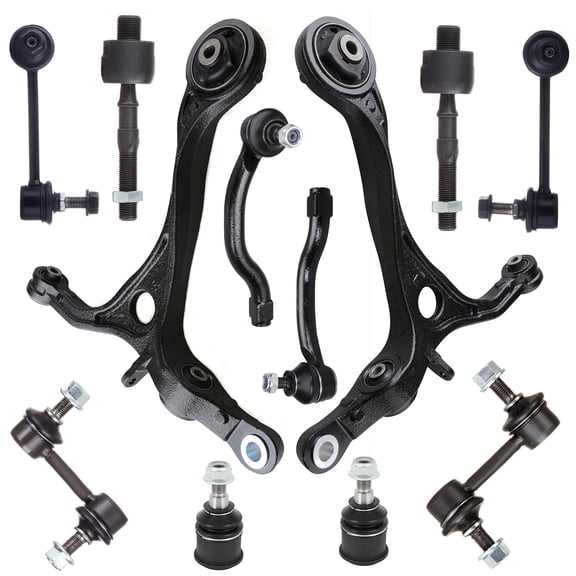 ECCPP - 12PC Lower Control Arm and Ball Joint Tie Rod End Sway Bar End Link - Compatible with 2004-2006 for Acura TL Suspension Kit