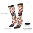 thumbnail image 4 of KLL Guitar Skull rock Print Cool Socks Men's Women's Crew Socks Funny Crazy Novelty Stockings, 4 of 6