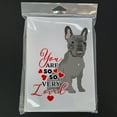 thumbnail image 3 of French Bulldog Blue so Loved Greeting Cards and Envelopes Pack of 8 7 in x 5 in, 3 of 3