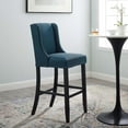 thumbnail image 7 of Modway Baron Upholstered Fabric Bar Stool in Azure, 7 of 7