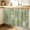 Green, variant on Boho Floral Cabinet Curtain 35"Wx35"L,Dustproof Under Sink Skirt with Self Adhesive Tape,Blue Red Flower Vintage Petals Branch Leaf Cabinet Curtain Cover for Kitchen Sink,Bathroom Vanity,Laundry Room